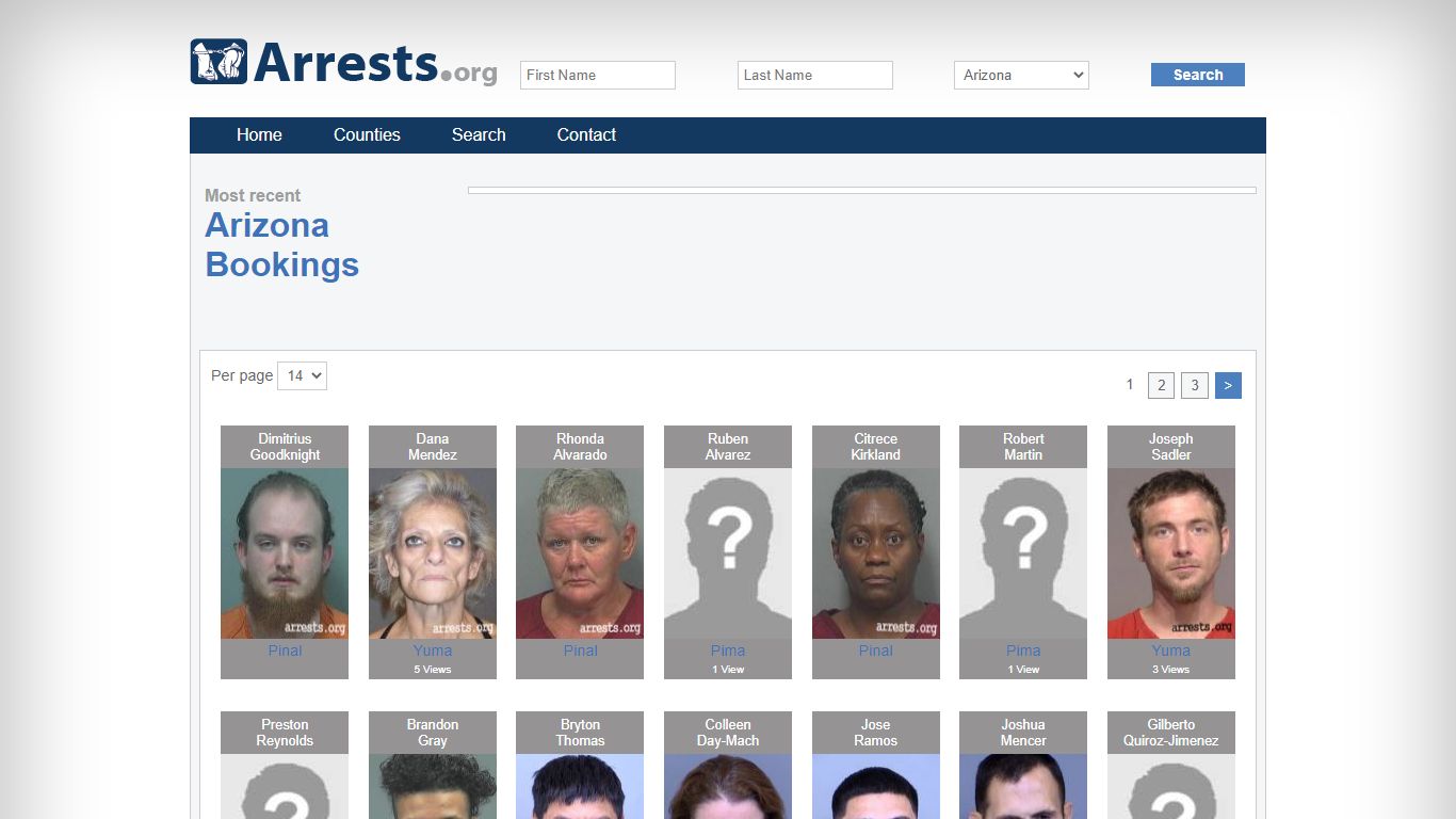 Arizona Arrests and Inmate Search